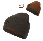 Harkila Bonnet Réversible Shadow Brown / Rustique clay