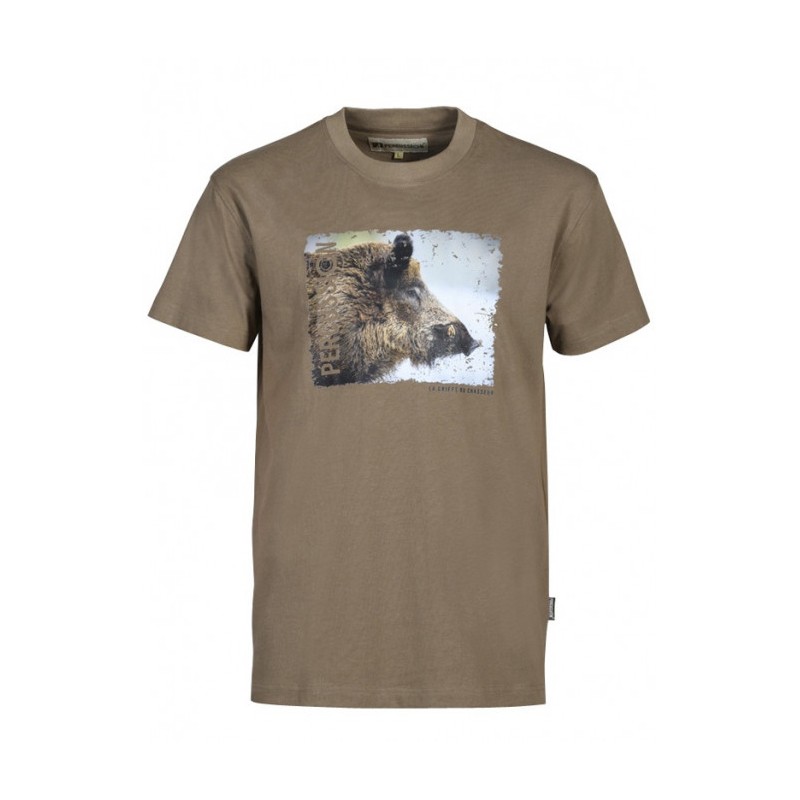 T-Shirt Sanglier Beige Percussion
