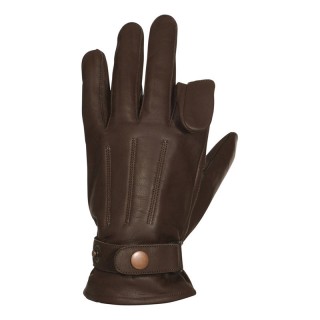 Gants Chasse Cuir percussion marron