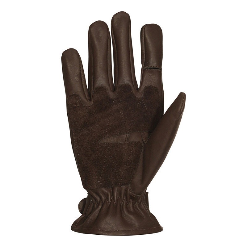 Gants Chasse Cuir percussion marron