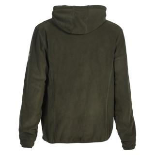 SWEATSHIRT POLAIRE A CAPUCHE PERCUSSION MARRON