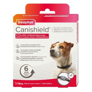 BEAPHAR Collier CANISHIELD PETITS ET MOYENS CHIENS 48 CM