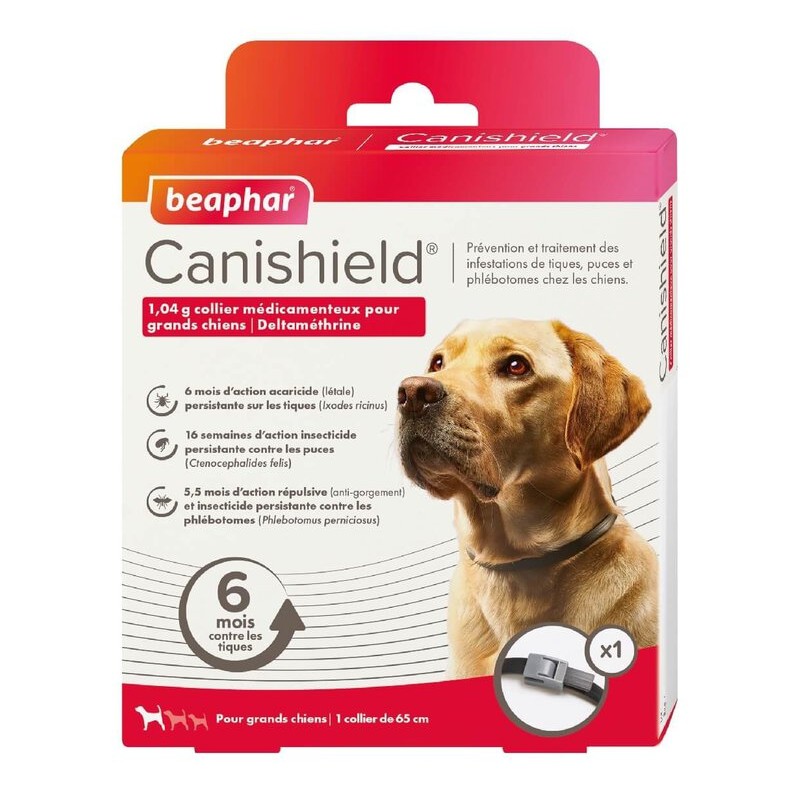 BEAPHAR Collier CANISHIELD GRANDS CHIENS 65 CM