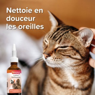 Beaphar Lotion nettoyante pour les oreilles pour chien et chat - 50 ml