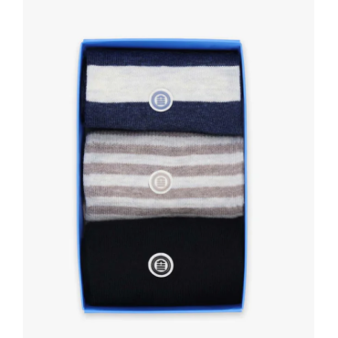 Chaussettes Serge Blanco PACK 3 PAIRE BICOLORE
