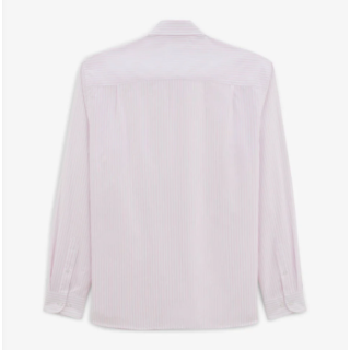 Chemise manches longues à rayures serge blanco rose lilas