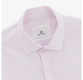 Chemise manches longues à rayures serge blanco rose lilas