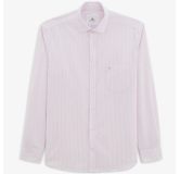 Chemise manches longues à rayures serge blanco rose lilas