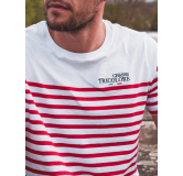 T-shirt MARINIERE ROUGE CHASSE TRICOLORE