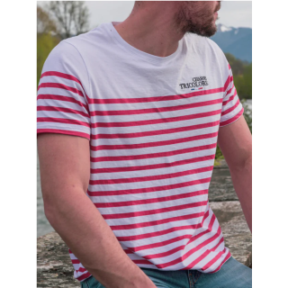 T-shirt MARINIERE ROUGE CHASSE TRICOLORE