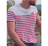 T-shirt MARINIERE ROUGE CHASSE TRICOLORE