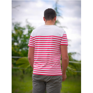 T-shirt MARINIERE ROUGE CHASSE TRICOLORE
