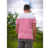 T-shirt MARINIERE ROUGE CHASSE TRICOLORE