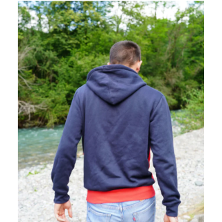 SWEAT à capuche CHASSE TRICOLORE UNISEXE