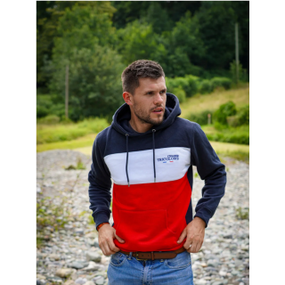 SWEAT à capuche CHASSE TRICOLORE UNISEXE