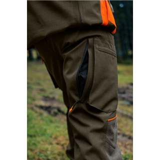 Pantalon Venture Seeland Pine Green / Hi-vis orange