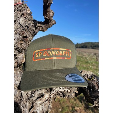 CASQUETTE KAKI ORANGE CAMO FP Concepts