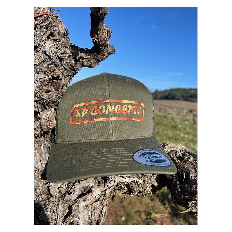 CASQUETTE KAKI ORANGE CAMO FP Concepts
