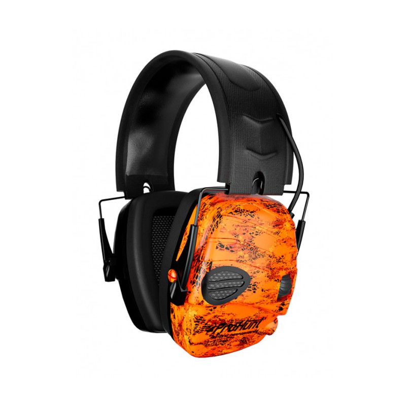 Casque Electronique Anti-Bruit ProHunt Orange