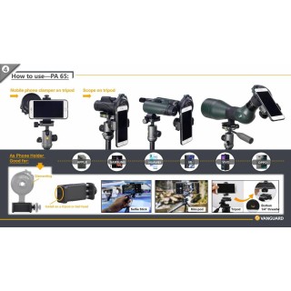 ADAPTATEUR DIGISCOPIE POUR SMARTPHONE Vanguard veo pa-65
