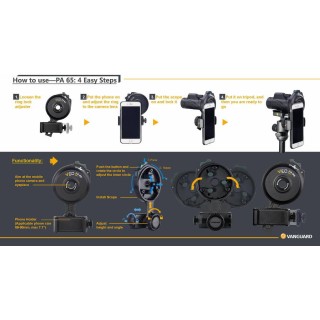 ADAPTATEUR DIGISCOPIE POUR SMARTPHONE Vanguard veo pa-65