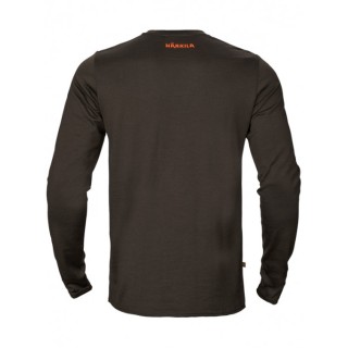 T-Shirt Harkila Game Shadow Brown Wildboar LS