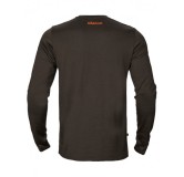 T-Shirt Harkila Game Shadow Brown Wildboar LS