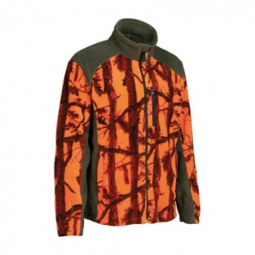 BLOUSON POLAIRE CHASSE GHOSTCAMO BLAZE/BLACK