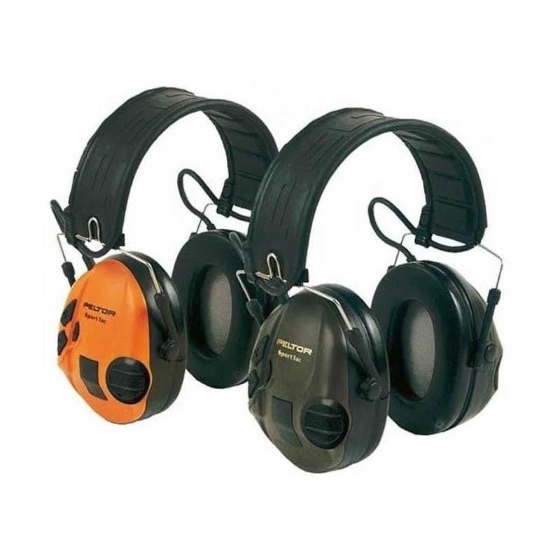 CASQUE AERO PELTOR SPORTTAC COQUILLES VERTES/ORANGES