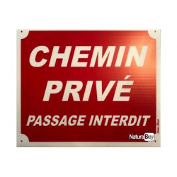 PANNEAU CHEMIN PRIVEE