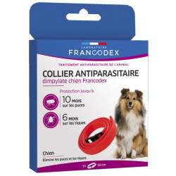 COLLIER ANTIPARASITAIRE DIMPYLATE FRANCODEX 50CM