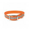 COLLIER BIOTHANE 25MM ORANGE REFLECHISSANT